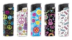 Klik Aanstekers 50 Stuks Met Peace Print