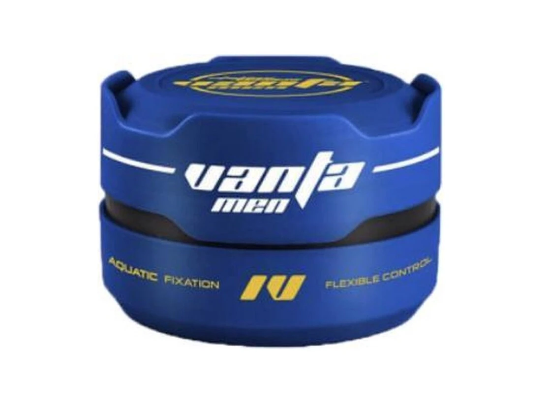 Haar Styling Wax Men- Vanta - 150 Ml. - Aquatic Fixation Blue - Frisse Geur - Fire Fixation