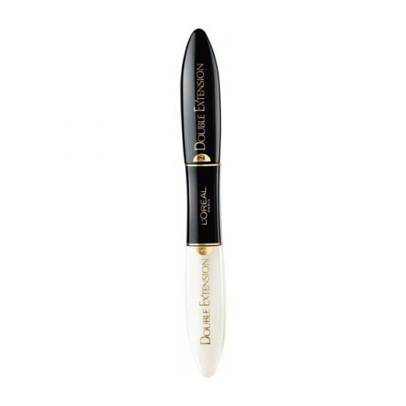 L'Oreal Paris Double Extension Fortifying Extending Mascara - Extra Black - 2x6ml - Afbeelding 2