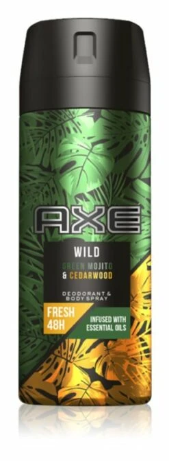 Axe Axe Wild Green Mojito & Cedarwood 48H Fresh - Deodorant & Body Spray 150ml