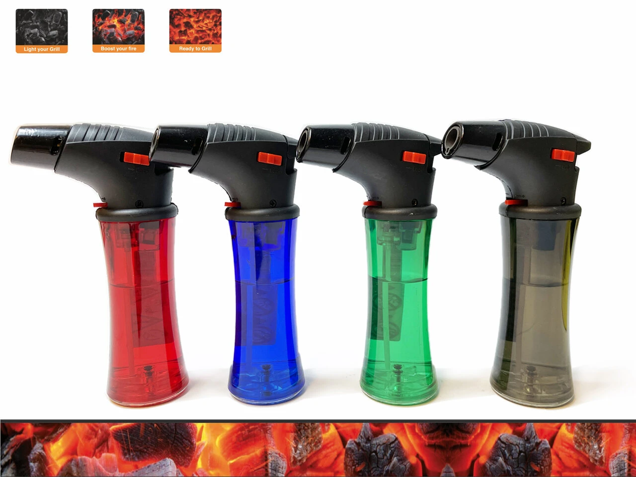 Creme Brulee Brander - Turbo Wind Aanstekers - Crème Brûlée Brander -12 Stuks - Afbeelding 3