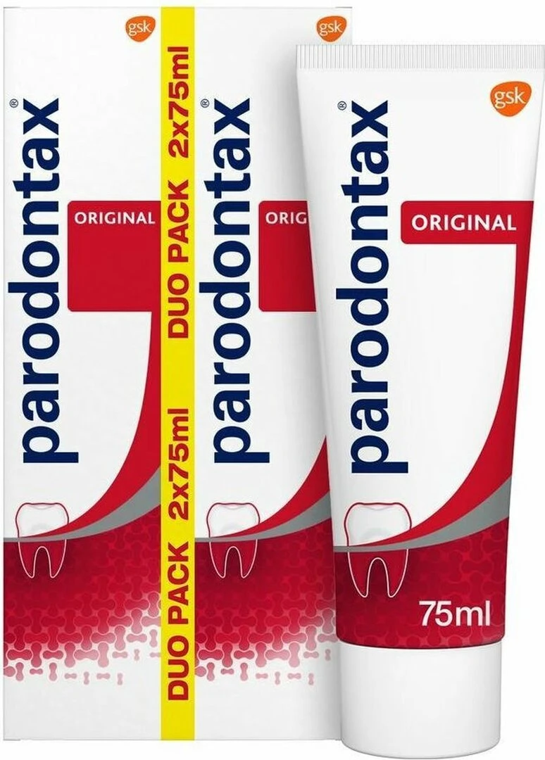 Parodontax Tandpasta - Original Fluoride - Traditionele Smaak - 2 X 75 ML - Afbeelding 2