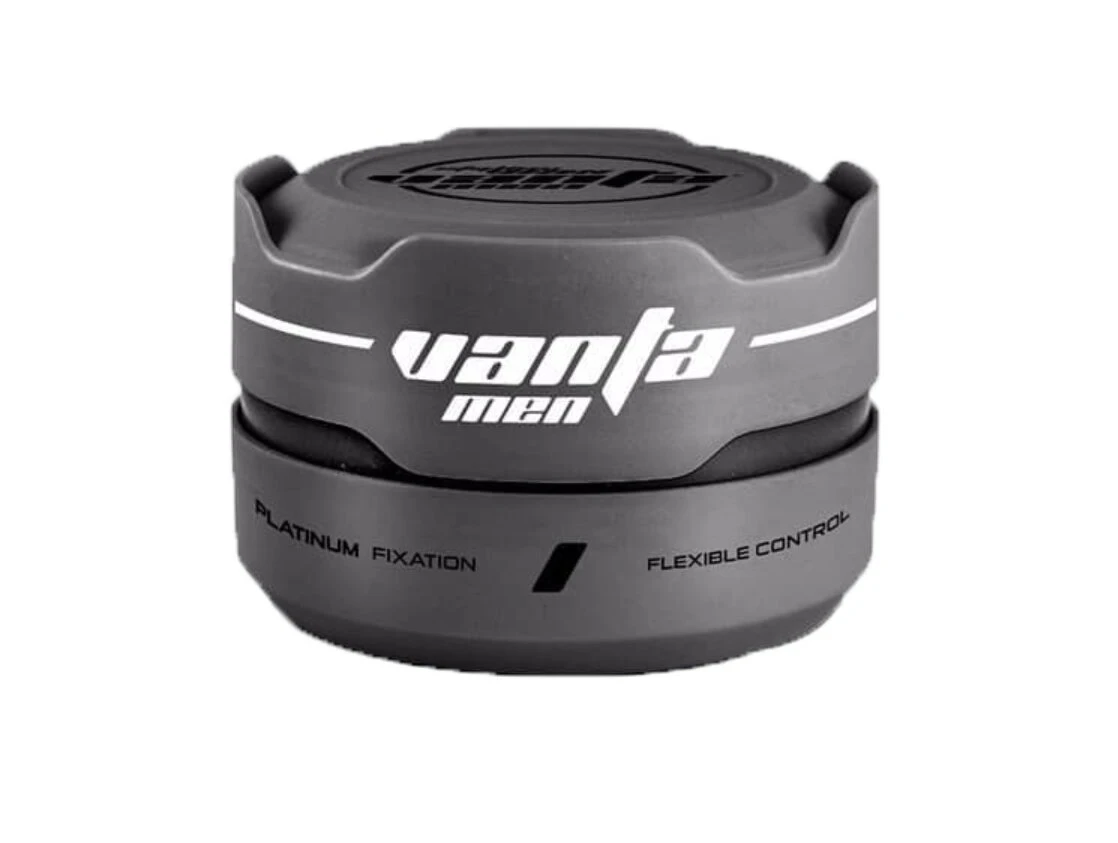 Haar Styling Wax Men- Vanta - 150 Ml. - Aqua Silver Grey - Frisse Geur - Fire Fixation
