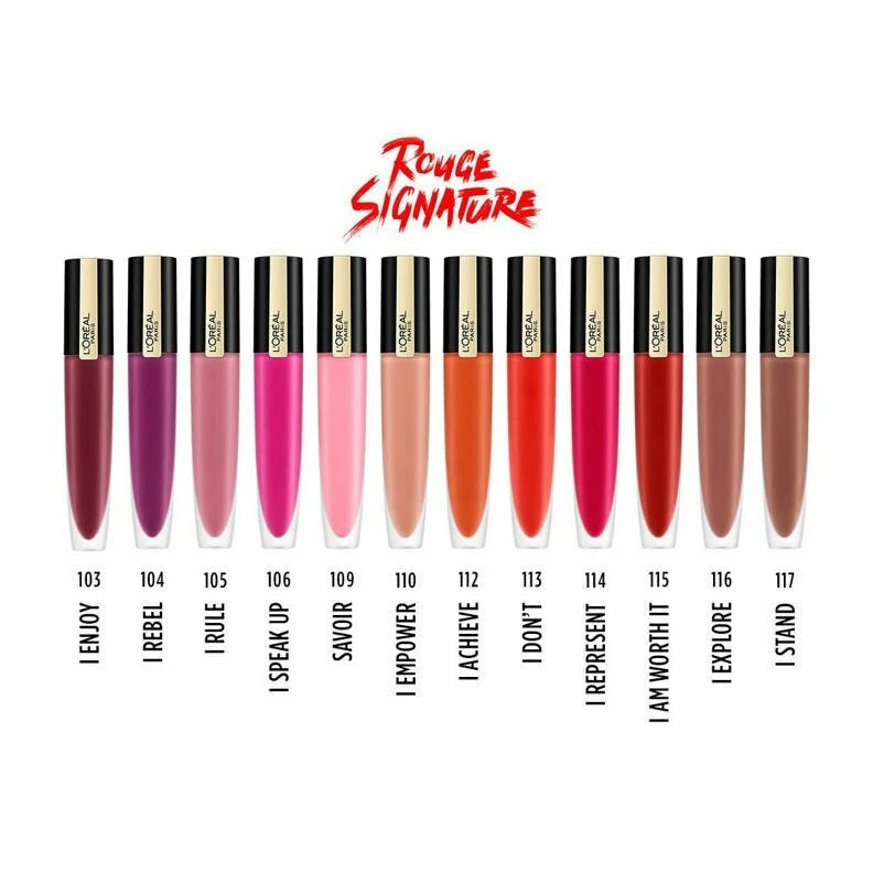 L'Oreal L'Oréal Paris Rouge Signature Lippenstift - 110 I Empower - Afbeelding 7