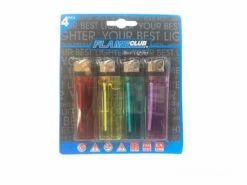 Aanstekers Blister Van 4 Stuks.