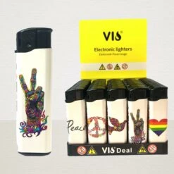 Aanstekers Klik 50 Stuks Met Peace Print